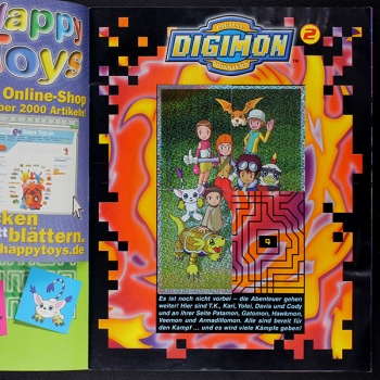 Preview: Digimon 2 Panini Sticker Album teilgefüllt