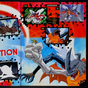 Preview: Digimon 2 Panini Sticker Album teilgefüllt