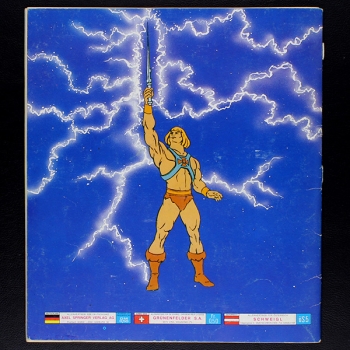 Master of the Universe Panini Sticker Album teilgefüllt