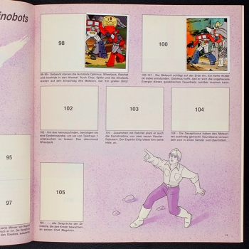 Preview: Transformers Panini Sticker Album teilgefüllt