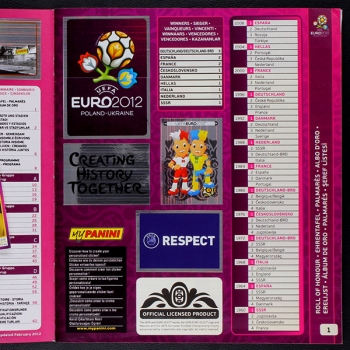 Preview: Euro 2012 Panini Sticker Album komplett