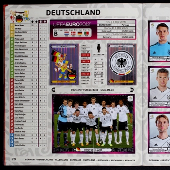 Euro 2012 Panini Sticker Album komplett