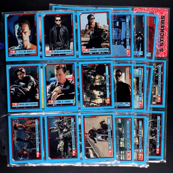 Terminator 2 Topps 1991 Trading Cards komplett