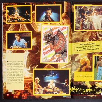 Preview: Jurassic Park Merlin Sticker Album fast komplett -5