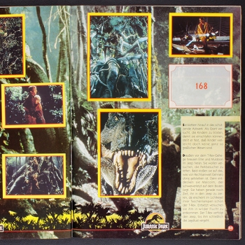 Jurassic Park Merlin Sticker Album fast komplett -5