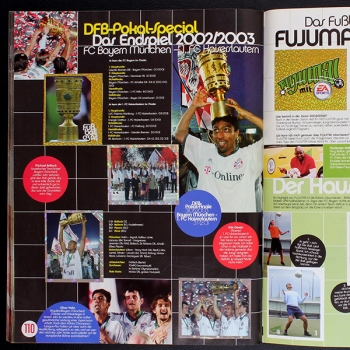 Fußball 2003 Panini Sticker Album komplett