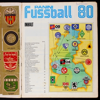Preview: Fußball 80 Panini Sticker Album komplett - schlecht