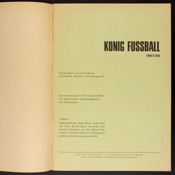 Preview: König Fußball 1967 Eikon Sticker Leeralbum