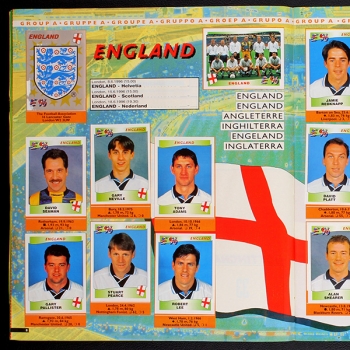 Euro 96 Panini Sticker Album komplett