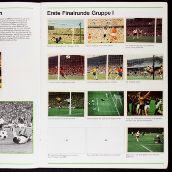 Preview: Deutschland Fußball Weltmeister 1974 Bergmann Album teilgefüllt