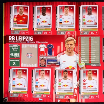 Fußball 2017 Topps Sticker Album komplett