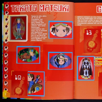 Preview: Digimon New Panini Sticker Album teilgefüllt