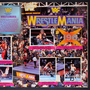 WWF Wrestling Merlin album with stickers