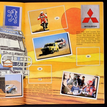 Preview: Motor Adventures Panini Sticker Album teilgefüllt