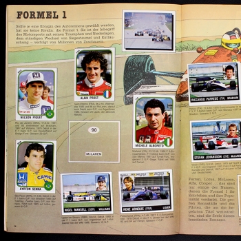 Motor Adventures Panini Sticker Album teilgefüllt