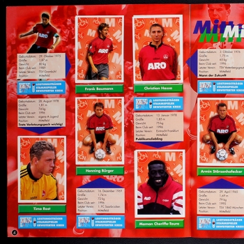 Preview: 1 FC Nürnberg 1997 DS Sticker Album fast komplett -1