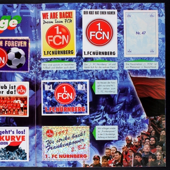 1 FC Nürnberg 1997 DS Sticker Album fast komplett -1