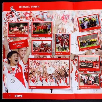 1 FC Köln 2016 REWE Sticker Album komplett