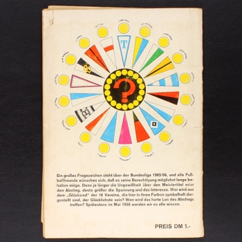 Die Fußball-Saison 1965 Sicker-Verlag Album