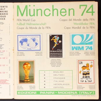 Preview: München 74 Panini Sticker Album teilgefüllt - lesen