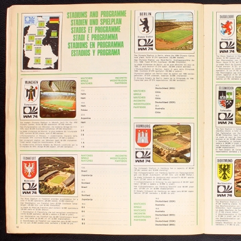 München 74 Panini Sticker Album teilgefüllt - lesen