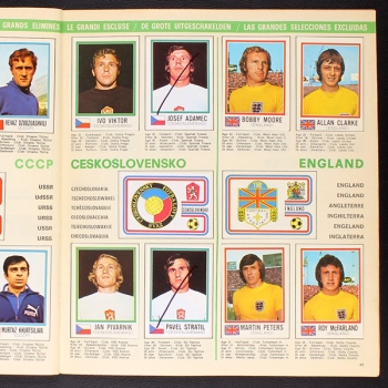 München 74 Panini Sticker Album teilgefüllt - lesen