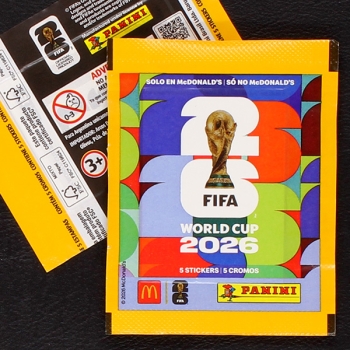 World Cup 2026 Panini Sticker Tüte - McDonalds Brasil