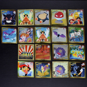 Pokemon Super Collection Artbox - 18 Gold Sticker