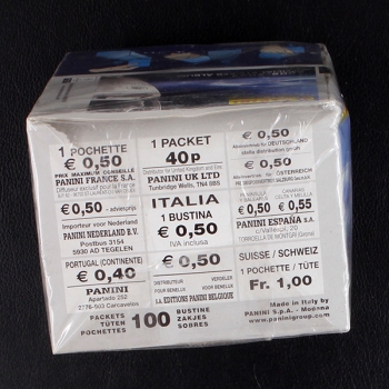 Champions League 2008 Panini Box mit 100 Sticker Tüten