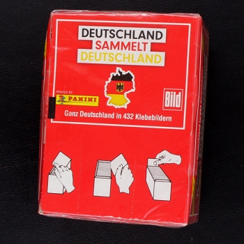 Deutschland sammelt Panini Box mit 100 Sticker Tüten