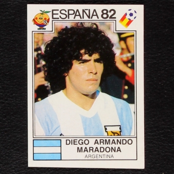 Diego Armando Maradona Panini Sticker No. 176  - Espana 82