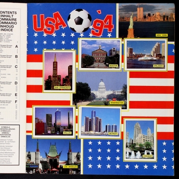 Preview: USA 94 Panini Sticker Album komplett