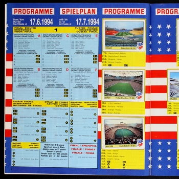 Preview: USA 94 Panini Sticker Album komplett