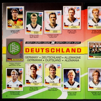 USA 94 Panini Sticker Album komplett