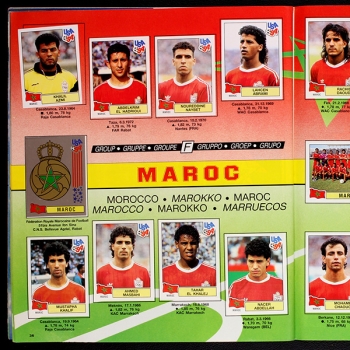 USA 94 Panini Sticker Album komplett