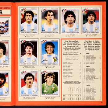 Mexico 86 Panini Sticker Album komplett