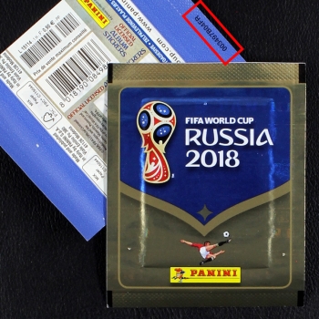 Russia 2018 Panini Sticker Tüte - F mit Nummer