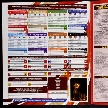 South Africa 2010 Panini Sticker Album komplett