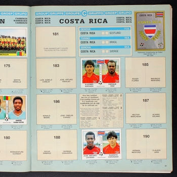 Italia 90 Panini Sticker Album teilgefüllt - lesen