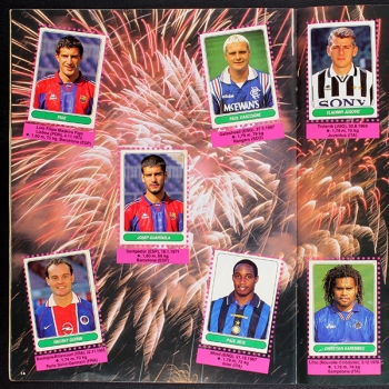 Europske Nogometne 97 Panini Sticker Album komplett