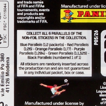 Preview: World Cup 2026 Panini Sticker Tüte - US Version Orange