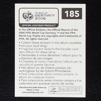 Preview: Lionel Messi Sticker No. 185 Panini - Germany 2006