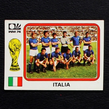 Team Italia Sticker No. 284 Panini - München 74