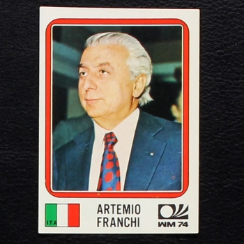 Artemio Franchi Sticker No. 286 Panini - München 74