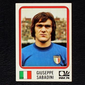 Giuseppe Sabadini Sticker No. 291 Panini - München 74