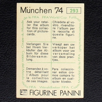 Preview: Mauro Bellugi Sticker No. 293 Panini - München 74
