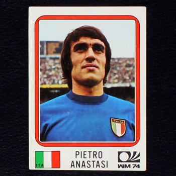 Pietro Anastasi Sticker No. 304 Panini - München 74