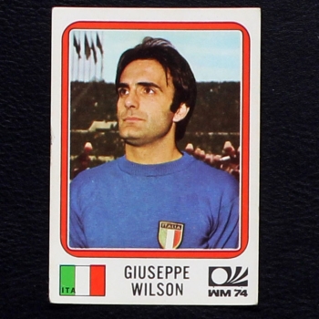 Giuseppe Wilson Sticker No. 296 Panini - München 74