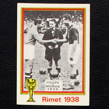 Rimet 1938 Sticker No. 25 Panini - München 74