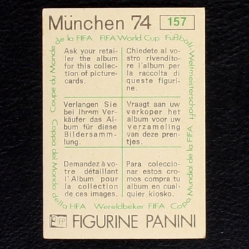 Preview: Marinho Sticker No. 157 Panini - München 74